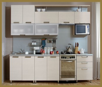 Кухонный гарнитур Престиж 2200 со шкафом под микр печь