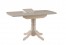 Стол обеденный раздвижной овальная крышка массив 750х1100 (750х1400) мм, Боровичи мебель